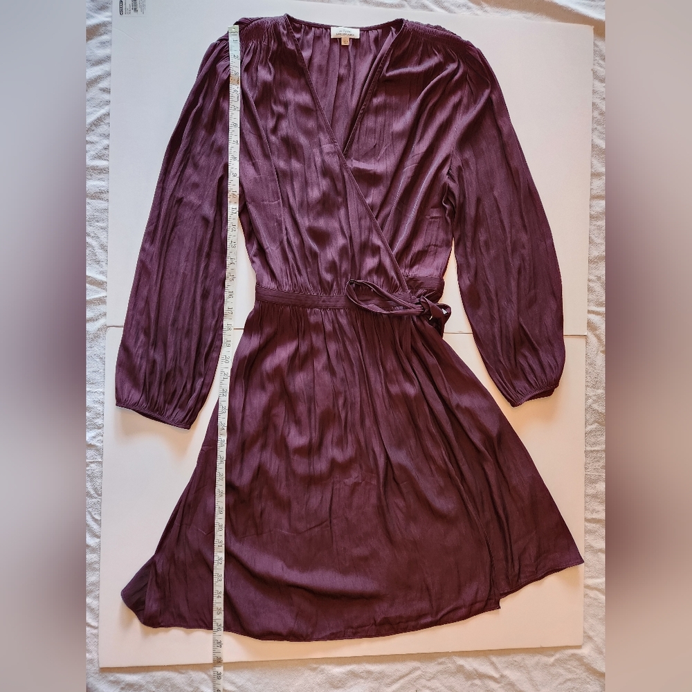 Wilfred Aclan Burgundy Wrap Dress L
